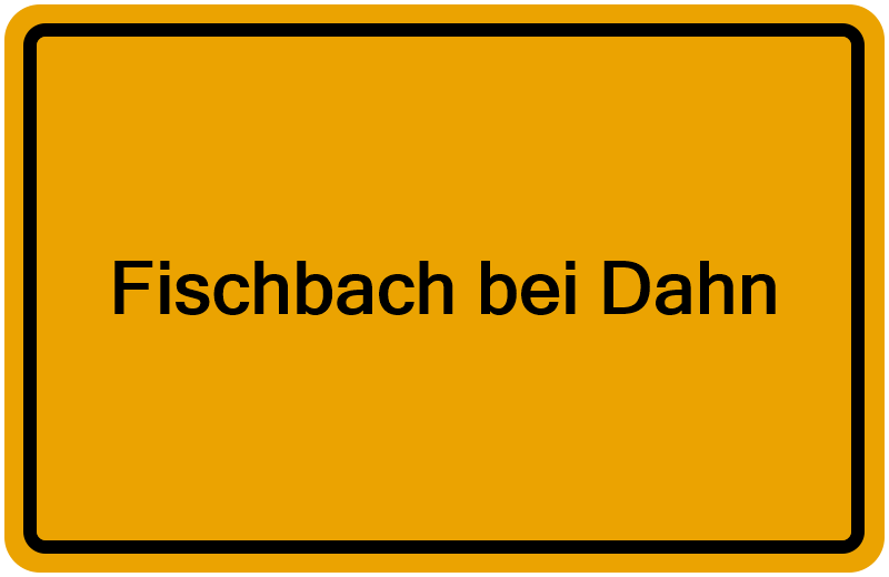 Handelsregisterauszug Fischbach bei Dahn